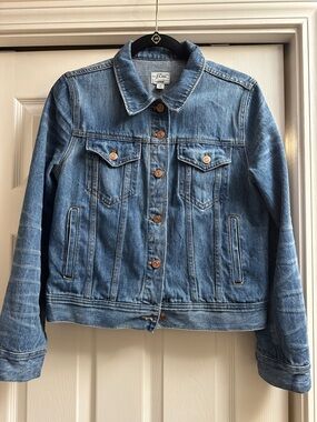 J. Crew Medium Blue Denim Jean Jacket.  Classic fit.